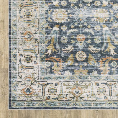 Covington Home Chelsea Distressed Oriental Washable Indoor Rectangular Area Rug