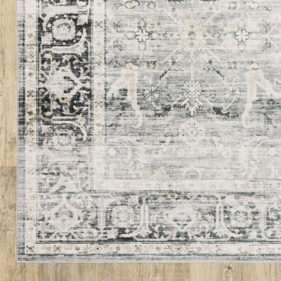Covington Home Chelsea Distressed Oriental Washable Indoor Rectangular Area Rug