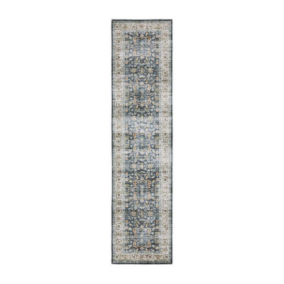 Covington Home Chelsea Distressed Oriental Washable 2'X8' Indoor Rectangular Runner