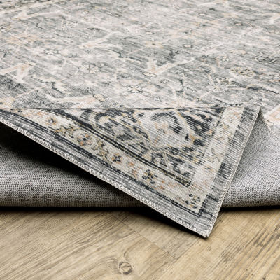 Covington Home Chelsea Distressed Oriental Washable 2'X8' Indoor Rectangular Runner