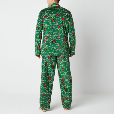 Family Unisex Adult Grinch Dr. Seuss Long Sleeve One Piece Pajama, Color:  Green - JCPenney