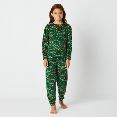 Big Kid Unisex Grinch 2-pc. Christmas Pajama Set