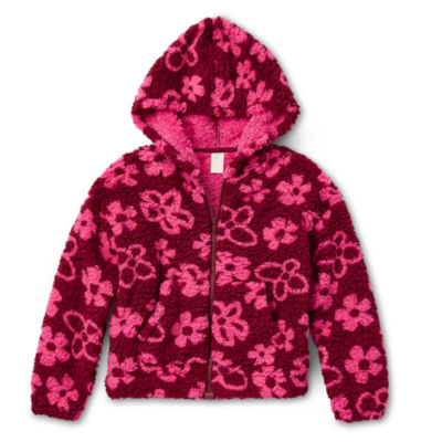 Thereabouts Little & Big Girls Fleece Adaptive Lightweight Jacket