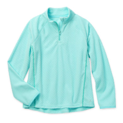 Xersion Little & Big Girls Long Sleeve Quarter-Zip Pullover