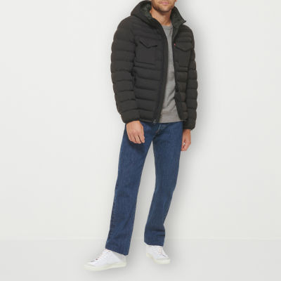 Levi's Stretch Mens Water Resistant Midweight Puffer Jacket