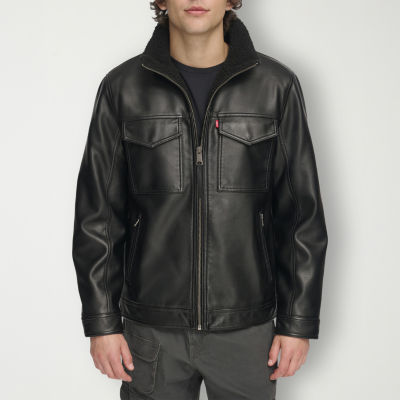 Mukabi sherpa-lined leather jacket, Sly & Co, Shop Men's Leather & Suede  Jackets Online