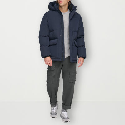 Levi's Mens Water Resistant Sherpa Lined Hooded Heavyweight Puffer Ski Parka