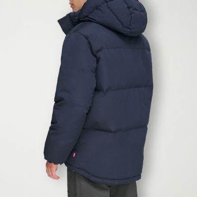 Levi's Mens Water Resistant Sherpa Lined Hooded Heavyweight Puffer Ski Parka