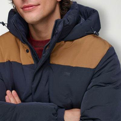 Levi's Mens Water Resistant Sherpa Lined Heavyweight Puffer Ski Parka