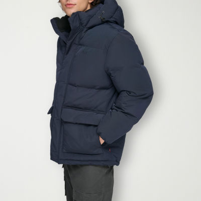 Levi's Mens Water Resistant Sherpa Lined Hooded Heavyweight Puffer Ski Parka