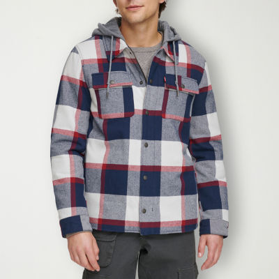 Levi's® Men's Hooded Plaid Shirt Jacket - JCPenney