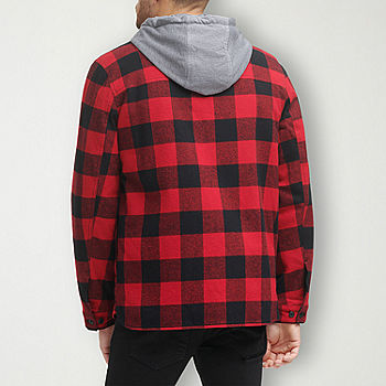 Levi's® Men's Hooded Plaid Shirt Jacket - JCPenney