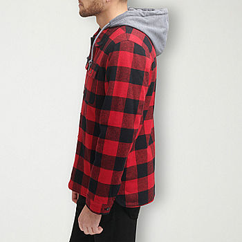 Levi's® Men's Hooded Plaid Shirt Jacket - JCPenney