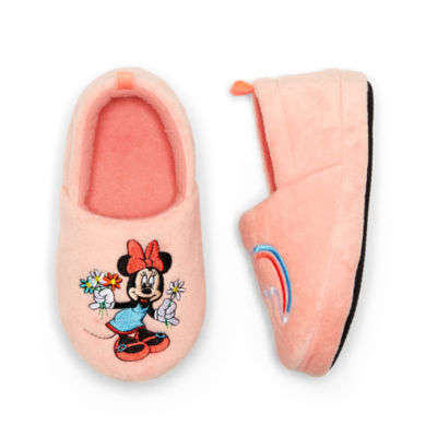 Disney Collection Girls Minnie Mouse Slip-On Slippers