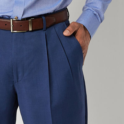 Stafford Birdseye Signature Coolmax Mens Stretch Fabric Classic Fit Suit Pants