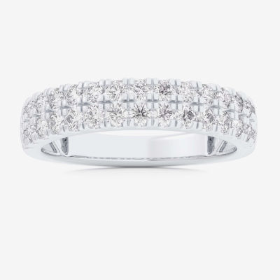 (G-H / Vs1-Vs2) 4MM 3/4 CT. T.W. Lab Grown White Diamond 10K Gold Anniversary Band