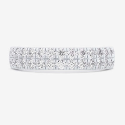 G-H / Vs1-Vs2) 4MM 3/4 CT. T.W. Lab Grown White Diamond 10K Gold Anniversary Band