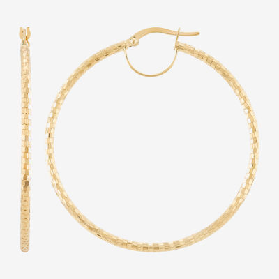 Made in Italy 10K Gold 44mm Round Hoop Earrings