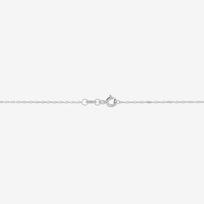 Womens Blue Mother Of Pearl Sterling Silver Cross Pendant Necklaces