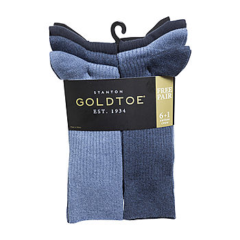 Goldtoe Goldtoe Men's Cotton Athletic No Show Socks 6-Pack