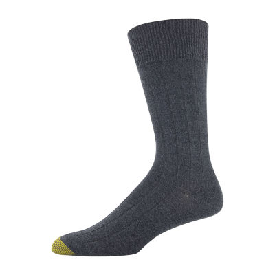 Gold Toe Nantucket Dress 3 Pair Crew Socks Mens