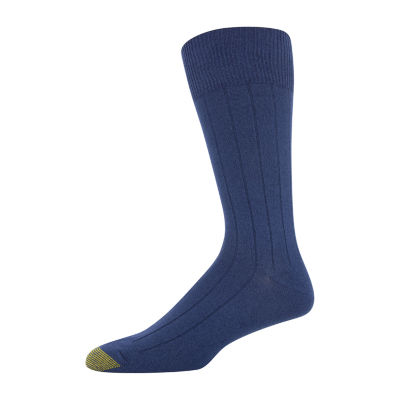 Gold Toe Nantucket Dress 3 Pair Crew Socks Mens