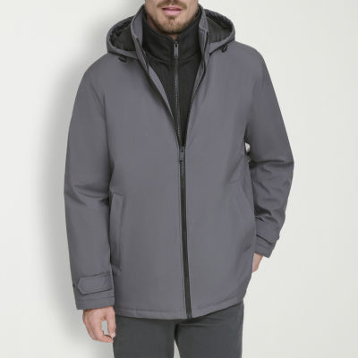 Dockers Mens Hooded Water Resistant Midweight Softshell Jacket