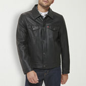 Levi s Mens Faux Leather Lined Water Resistant Sherpa Lined Midweight Jacket JCPenney