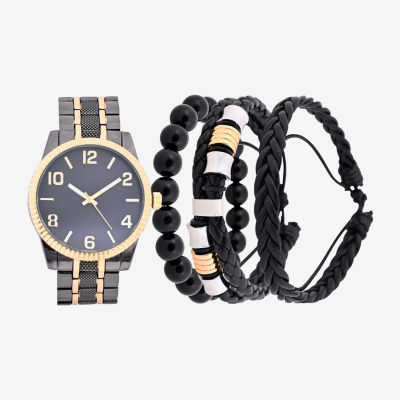 Geneva Womens Two Tone 4-pc. Watch Boxed Set Mac8081jc