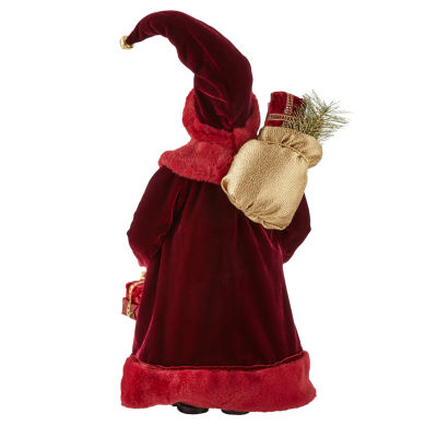 North Pole Trading Co. 18in Bold Red Santa Figurine