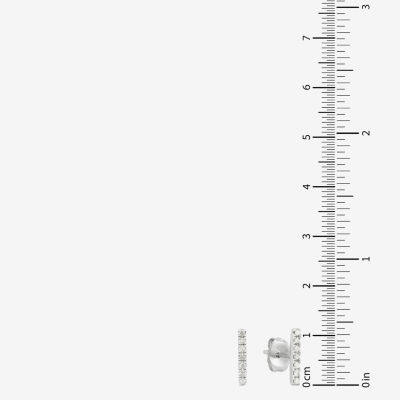 1/5 CT. T.W. Natural White Diamond Sterling Silver Bar 2-pc. Jewelry Set