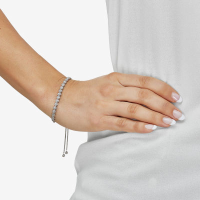 Limited Quantities! Womens 1/ CT. T.W. Natural White Diamond Sterling Silver Bolo Bracelet