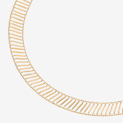 Womens 18 Inch 10K Gold Link Necklace