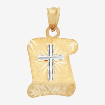 Unisex Adult 14K Gold Cross Pendant