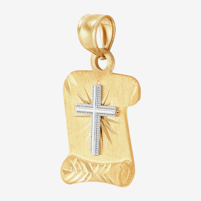 Unisex Adult 14K Gold Cross Pendant