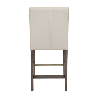 Leila Counter Height Upholstered Tufted Bar Stool