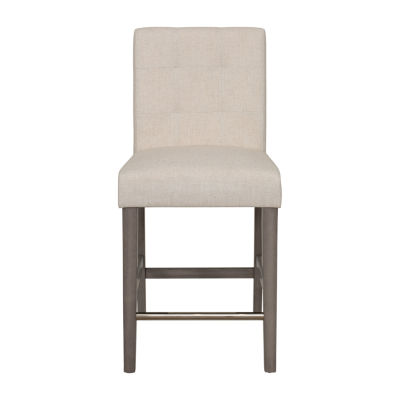 Leila Counter Height Upholstered Tufted Bar Stool