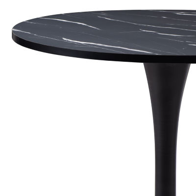 Ivo Round Wood-Top Dining Table