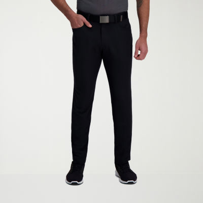 Haggar The Active Series 5 Pocket Mens Comfort Waistband Slim Fit Flat Front Pant