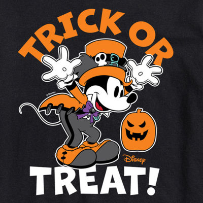 Mens Short Sleeve Mickey Mouse Halloween Graphic T-Shirt