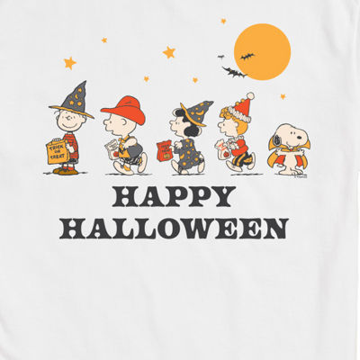 Mens Short Sleeve Peanuts Halloween Graphic T-Shirt