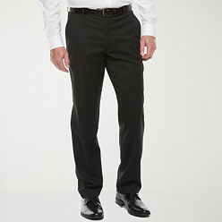 Louis Raphael Pants Tailored Louis Raphael Men's Slim Fit Suit Pant   Premium Flex Waistband, Plain Front, Dry Clean Only Mens Stretch Golf Pants