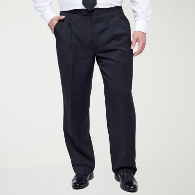 Stafford® Pleated Tuxedo Pants–Big & Tall