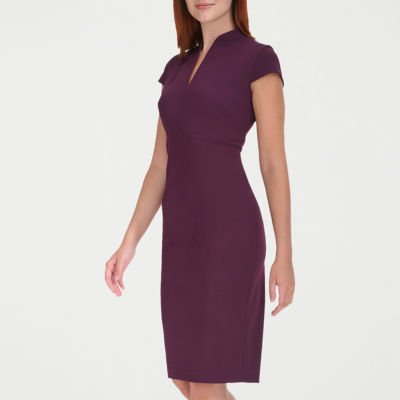 Marc New York Womens Short Sleeve Sheath Dress