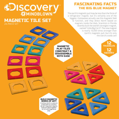 Discovery Mindblown Toy Magnetic Tiles Set