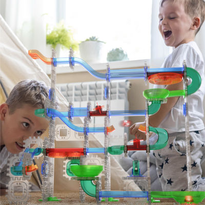 Discovery Mindblown Light-Up Marble Run Construction Set Toy