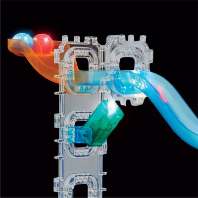 Discovery Mindblown Light-Up Marble Run Construction Set Toy