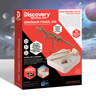 Discovery Mindblown Toy Dinosaur Fossil Digging Kit