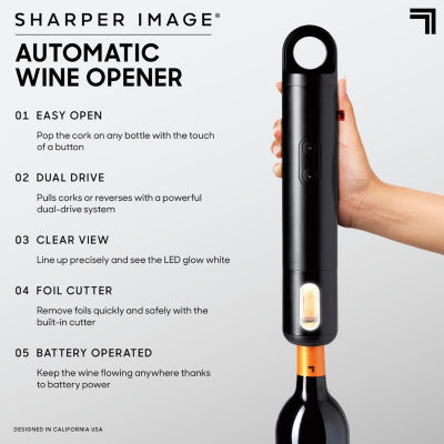 Sharper Image Electric Wine Bottle Opener