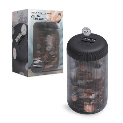 Sharper Image Digital Coin Counting Jar